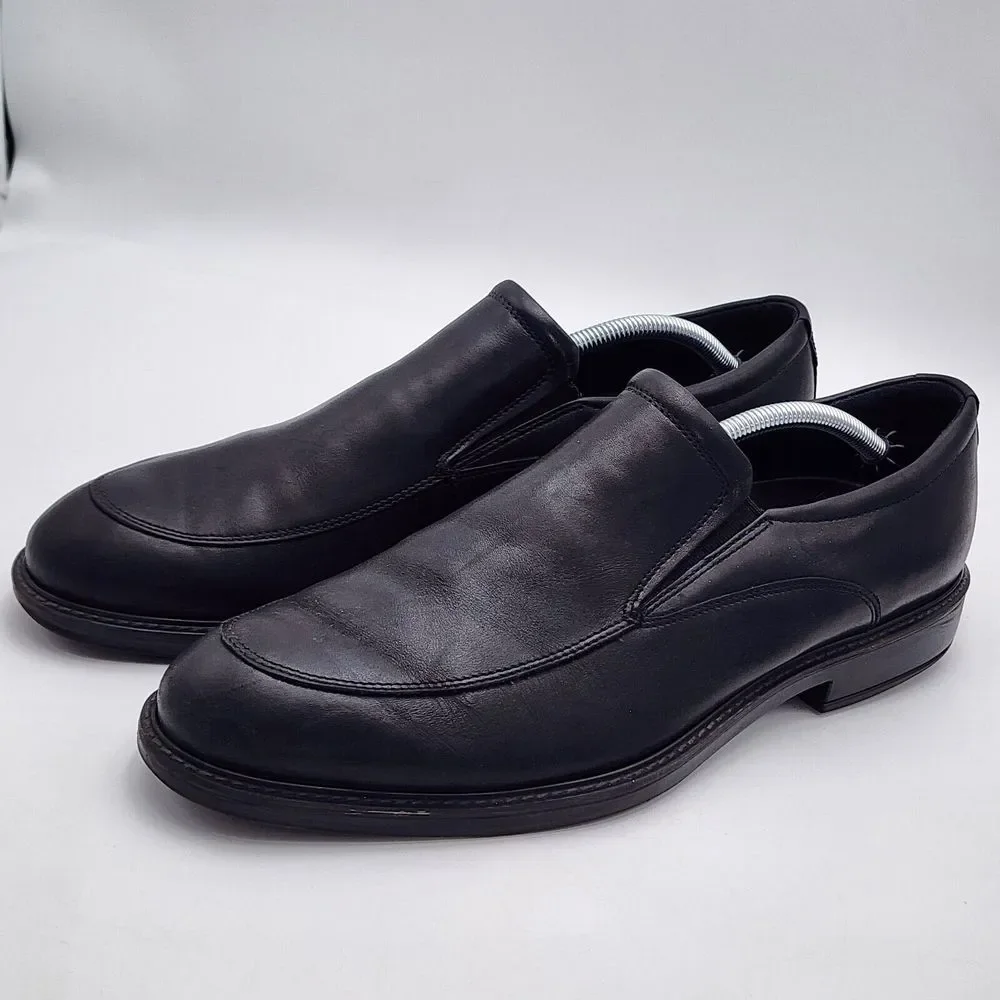ECCO VITRUS III LOAFER SLIP ON SHOE MENS in Black SIZE US 12 (EU 46) SEE‎ PHOTOS